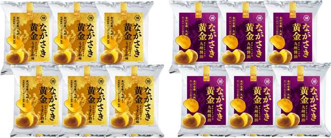 ながさき黄金 味くらべセット(うすしお味:1箱+九州醤油:1箱) 商品画像