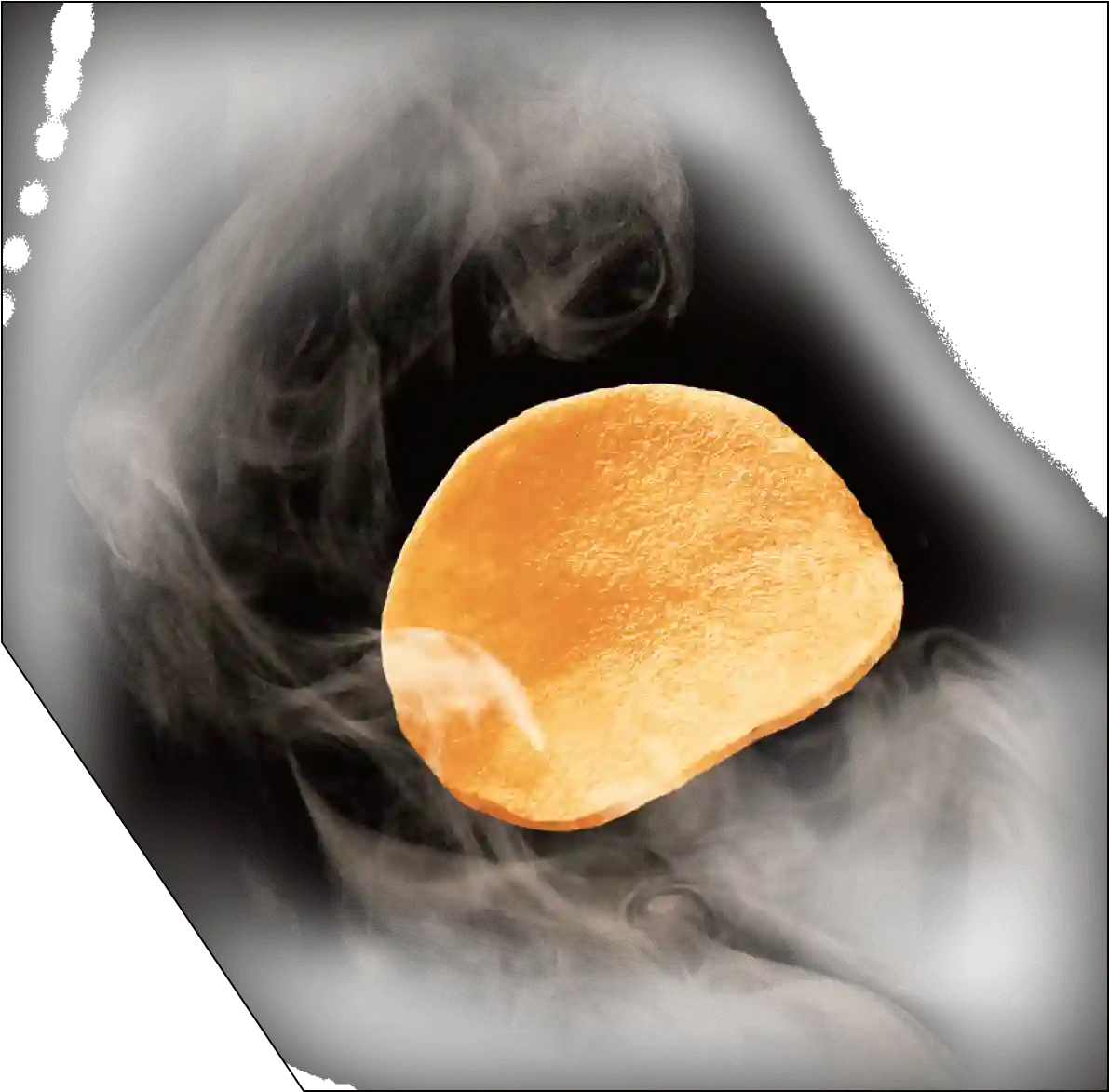 りんごのスモークチップを使って丸ごと燻製された冬限定のポテトチップス