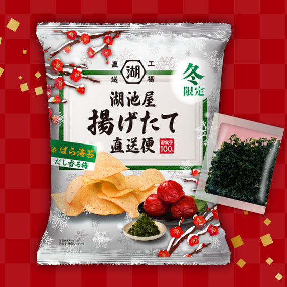 【26年6月賞味期限】湖池屋 冬の揚げたて直送便 だし香る梅