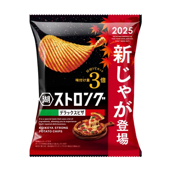 （新じゃがパッケージ）湖池屋ストロング　デラックスピザ