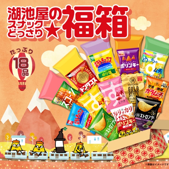 湖池屋の福箱★スナックどっさり18袋入り
