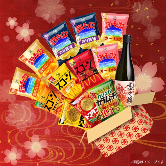 日本酒入り!お花見福箱ver.2
