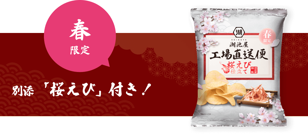湖池屋 春の工場直送便 桜えび仕立て